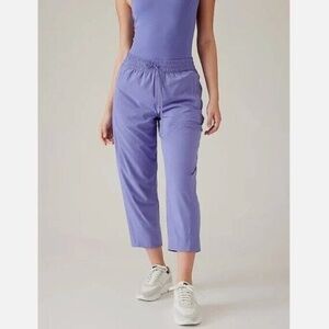 NWOT Athleta Arrival Pants Dark Adonis Blue Size 10 Petite